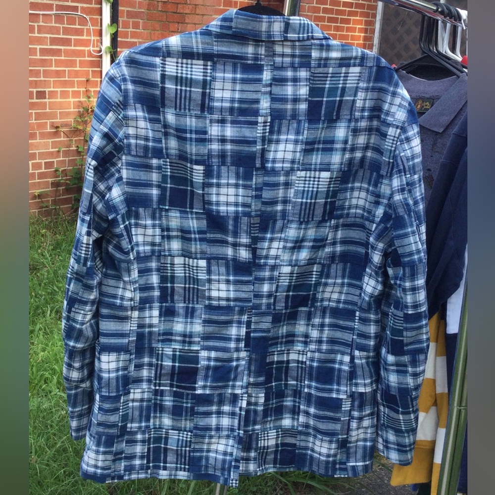 Polo Ralph Lauren Soft Patchwork Indigo Suit Jacket 44R NWT! - Picture 8 of 8